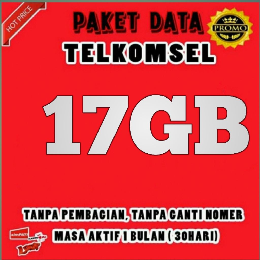 TELKOMSEL 17GB 65K NASIONAL