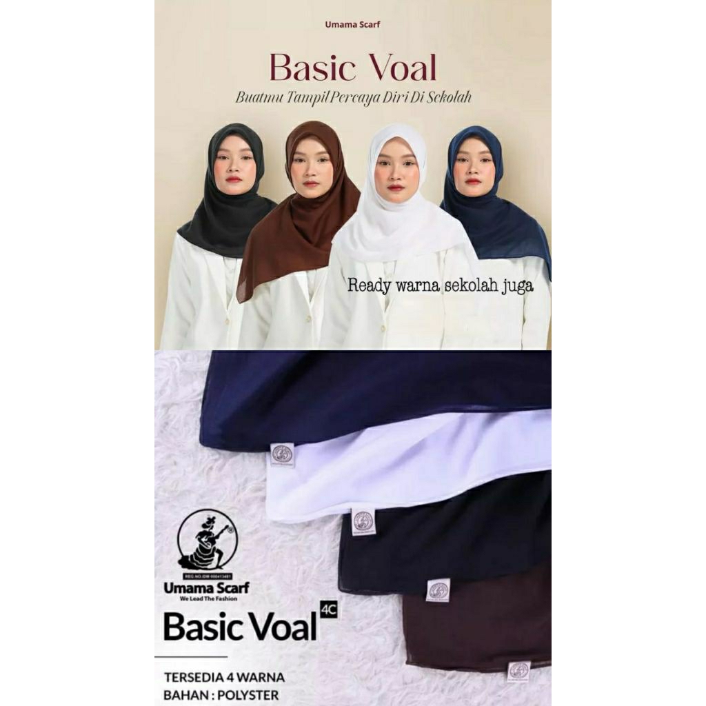 Umma scarf/Umma scarf basic voal/jilbab umma scarf