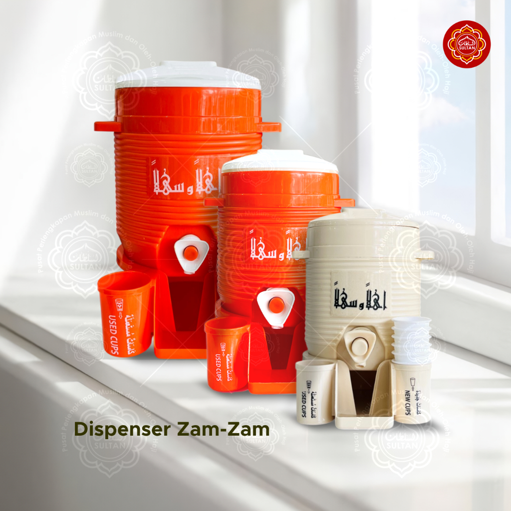 Dispenser Air Zam Zam 5L Miniatur Dispenser Zam Zam Masjidil Haram Masjid Nabawi Berbagai Ukuran Ole