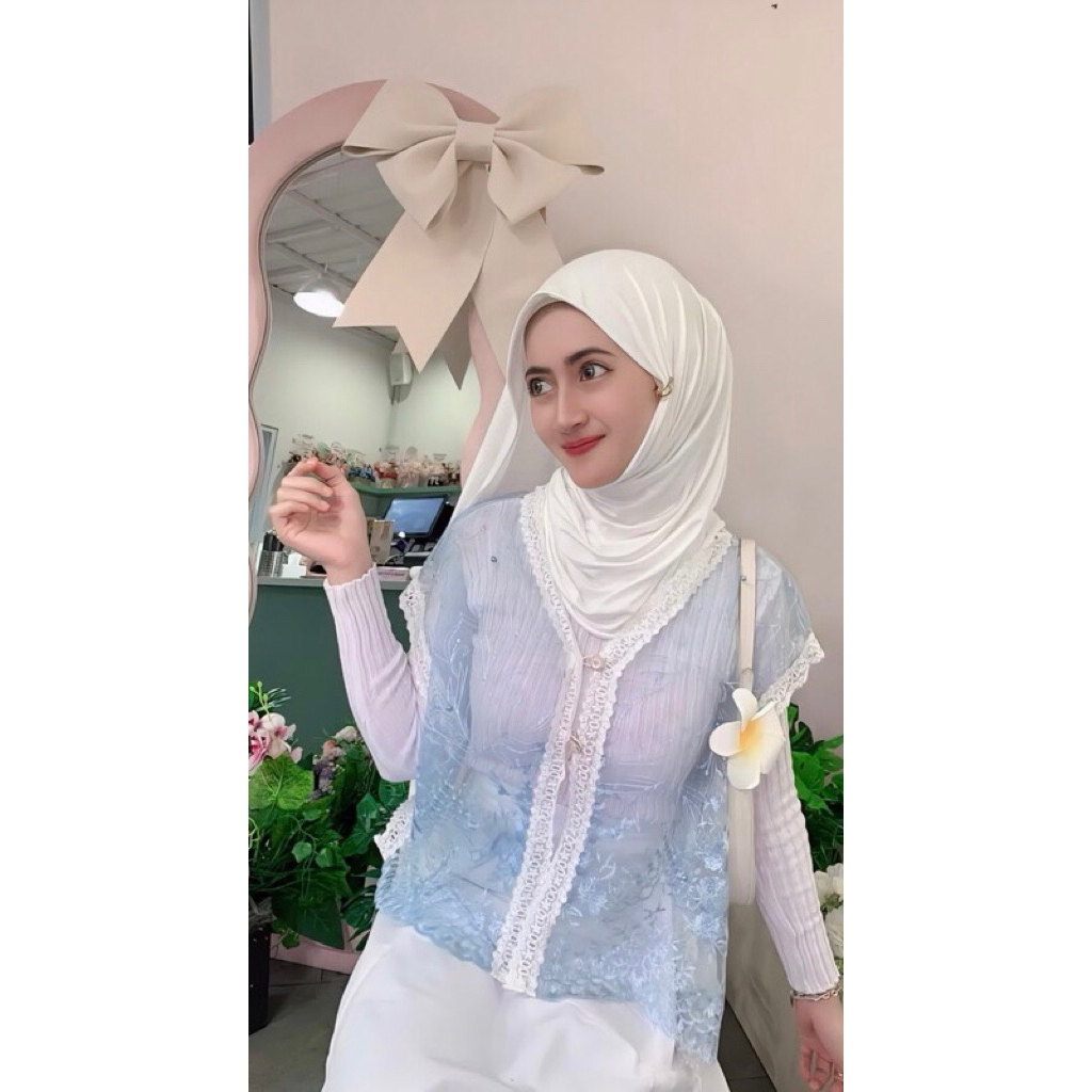 VEST BRUKAT RENDAH MEWAH Baju Kondangan Baju Pesta  Atasan Wanita Vest