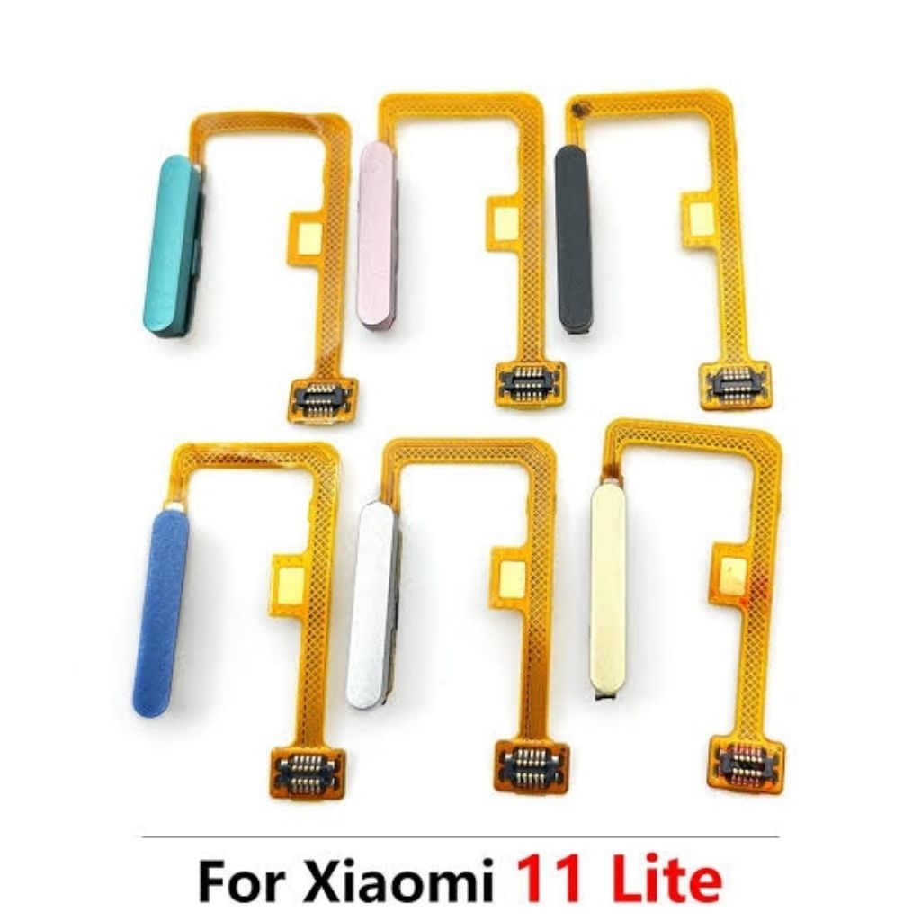 Fleksibel tombol On Off fingerprint sidik jari Mi11Lite Mi 11Lite Mi 11 Lite ORI