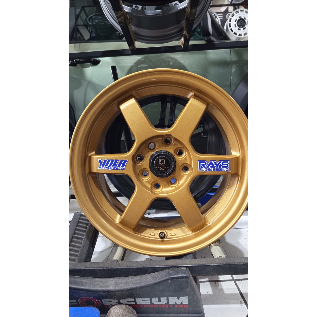 JUAL VELG MOBIL TE hsr R15 Lebar 65 Volks Racing Bronze Doft Untuk Mobil Swift , Vios , Soluna , Dll