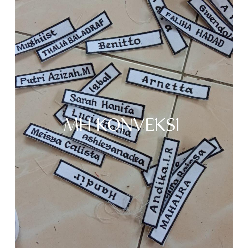 Emblem Nama Custom / Bordir Nama