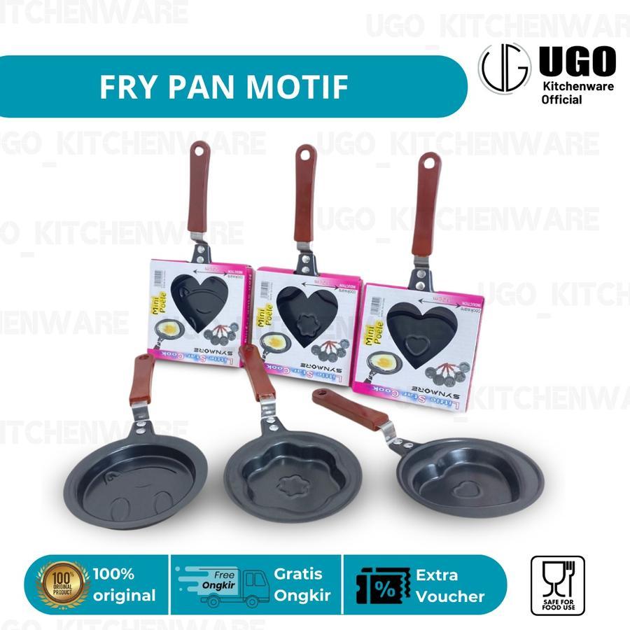 UGO Teflon / Frypan Karakter Mini Motif Karakter Lucu Unik / Frypan Wajan Non Stick