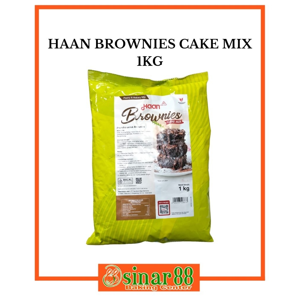 

HAAN BROWNIES CAKE MIX 1KG