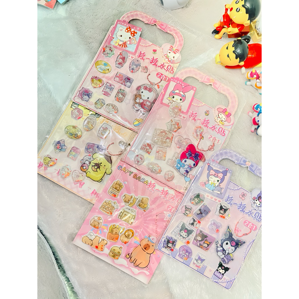 

Sticker Air Capybara Sanrio Gantungan Stiker Air Timbul Karakter Sanrio Capybara