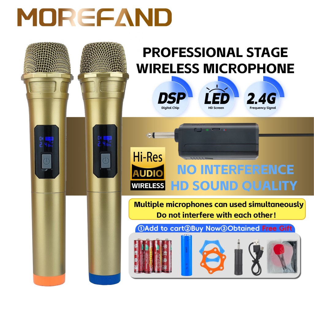 Microphone Wireless  Mikrofon bluetooth Mikrofon mic wireless UHF Mic  Karaoke UHF microphone