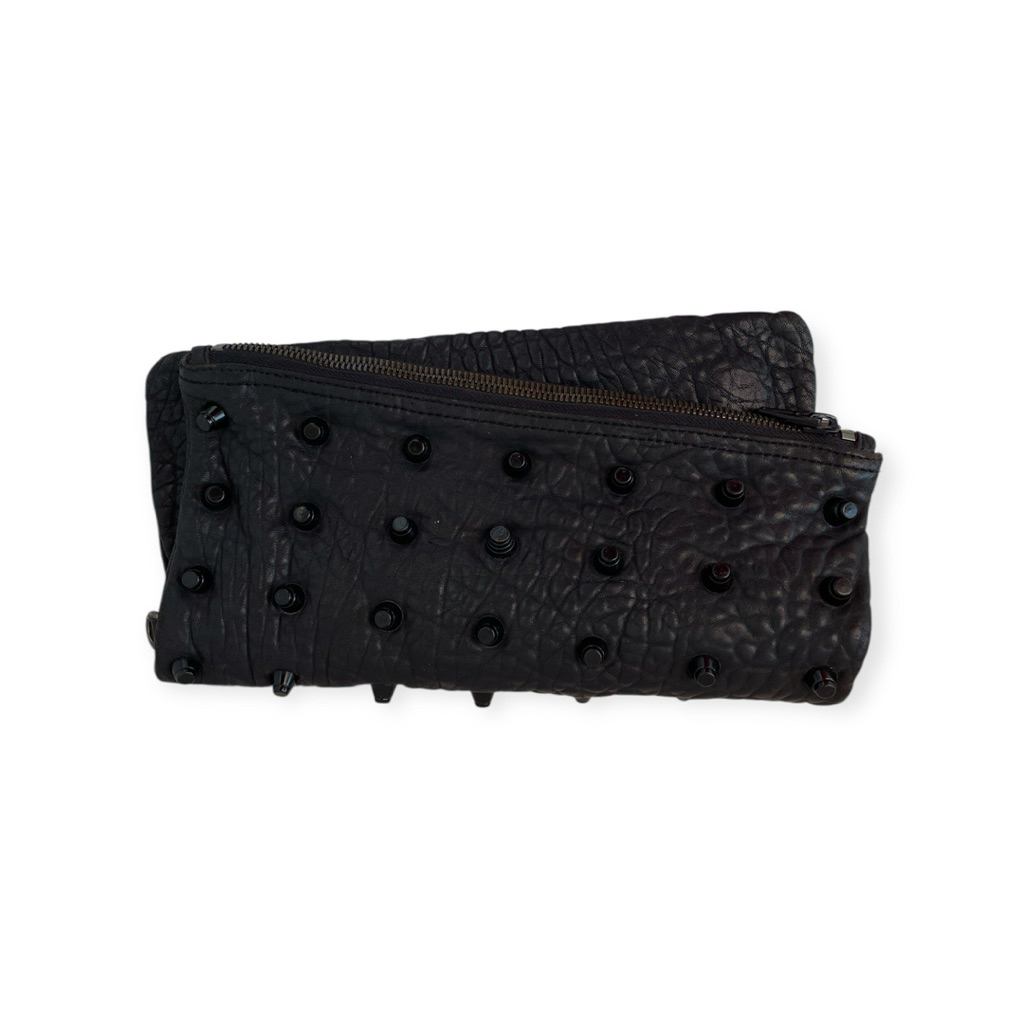 alexander wang studded leather clutch bag