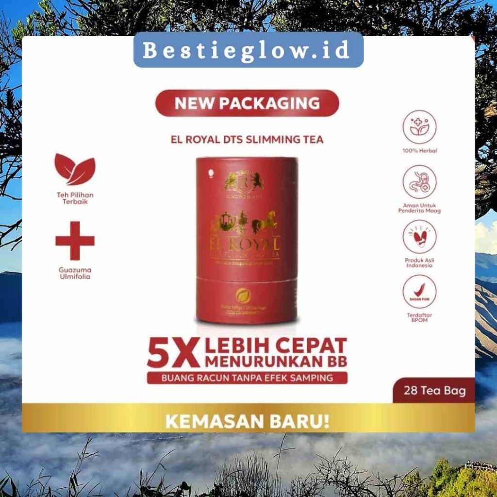 

El Royal Detox Slimming Tea - Teh Detox 1 Pcs - 5X Lebih Cepat Menurunkan BB - Solusi Langsing Sekaligus Buang Racun Tanpa Efek Samping