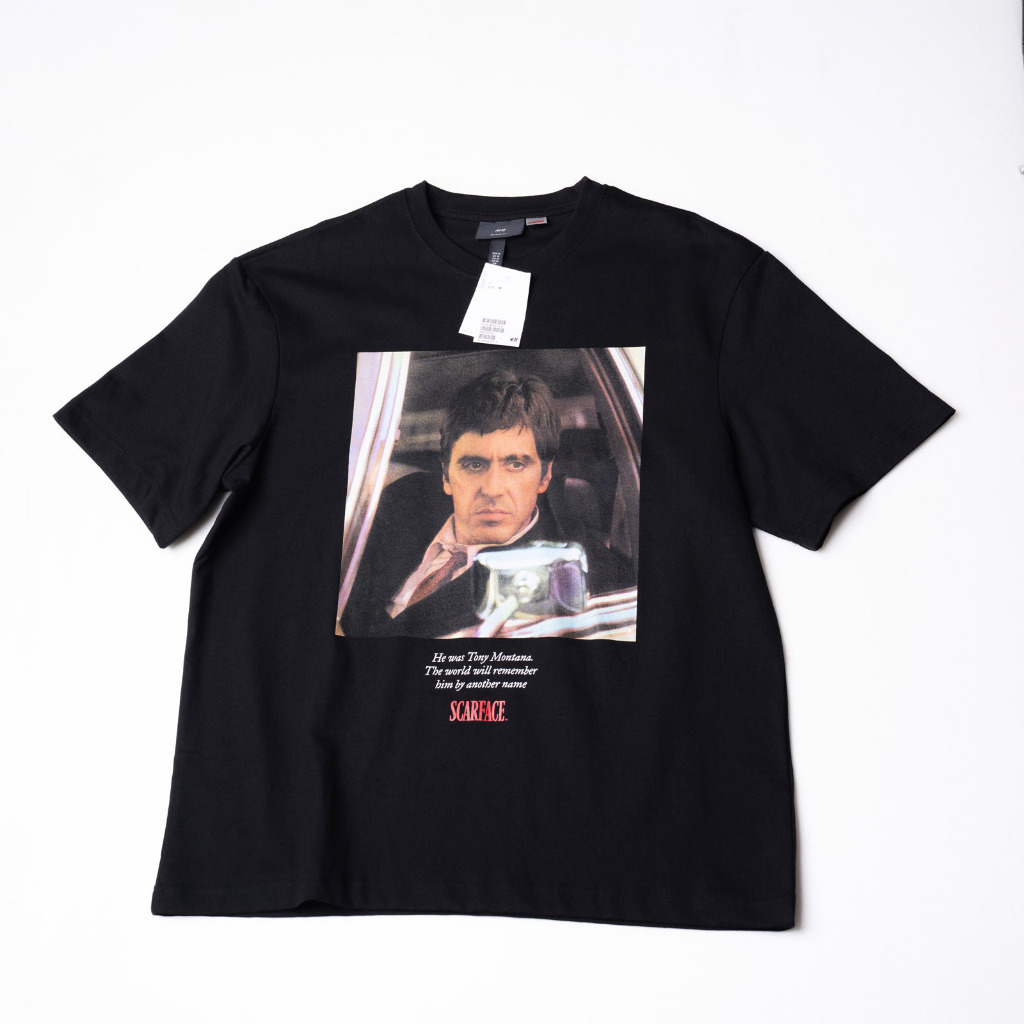Kaos Scarface H&M HNM original 100% size M oversize langka