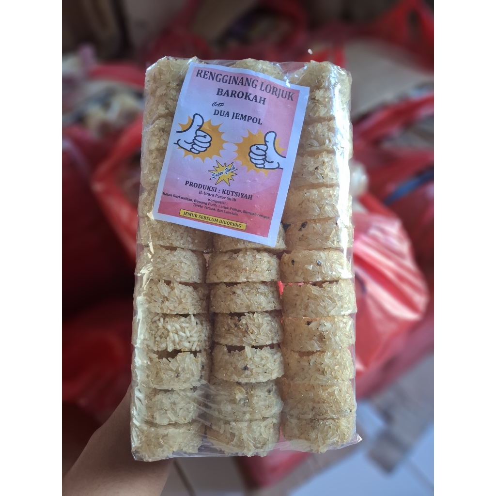 

Rengginang (mentah) Lorjuk Khas Madura isi 40 Free bubble wrap