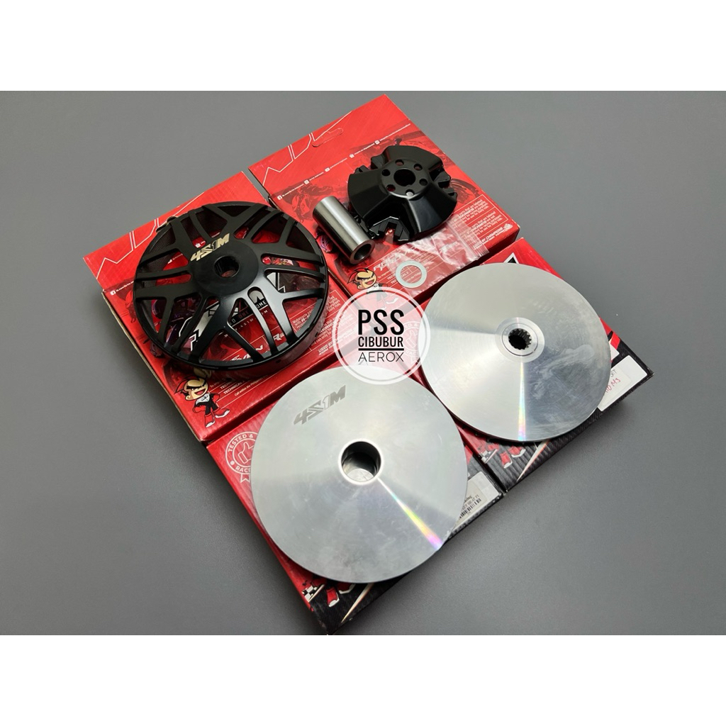 PAKET PULLEY PULLY RUMAH ROLLER DAN MANGKOK KAMPAS GANDA 4S1M NMAX NEW AEROX OLD/ NEW PULLEY 4S1M RA