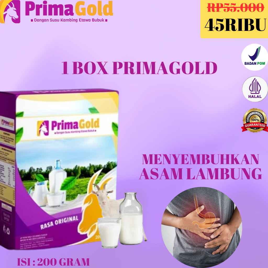

1 Box Primagold Susu Etawa Atasi Masalah Pencernaan Asam Lambung Gerd