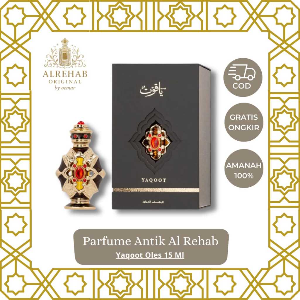 yaqoot oles alrehab botol antik-parfum arab saudi original