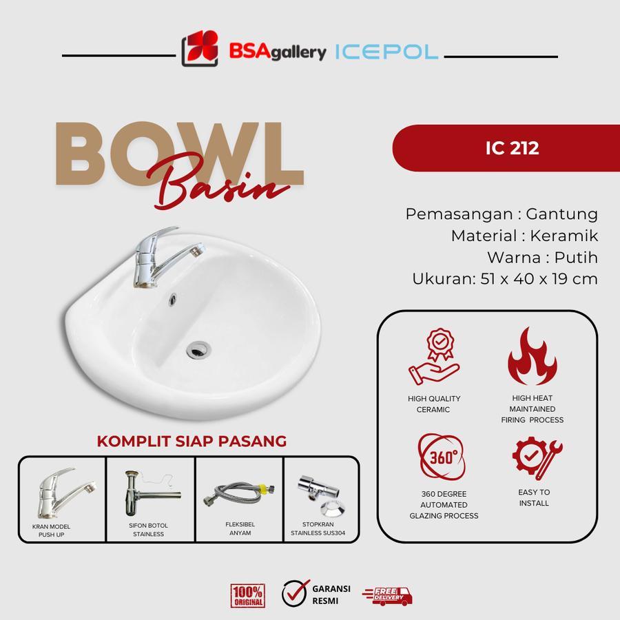 WASTAFEL ICEPOL 212 / ICEPOL IC-212  /  WASHTAFEL ICEPOL KOMPLIT SET