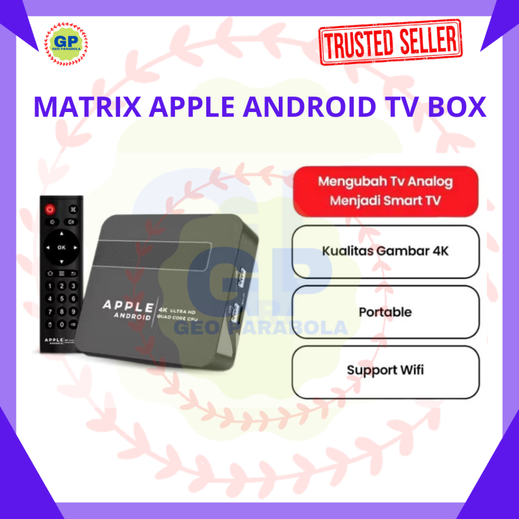 MATRIX APPLE ANDROID TV BOX TERLARIS TV JADI SMART TV