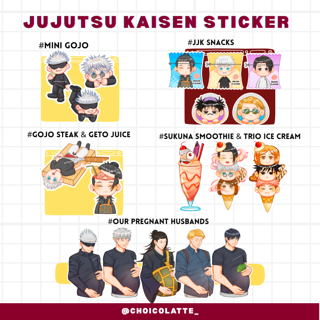 

Jujutsu Kaisen Sticker || Choicolatte