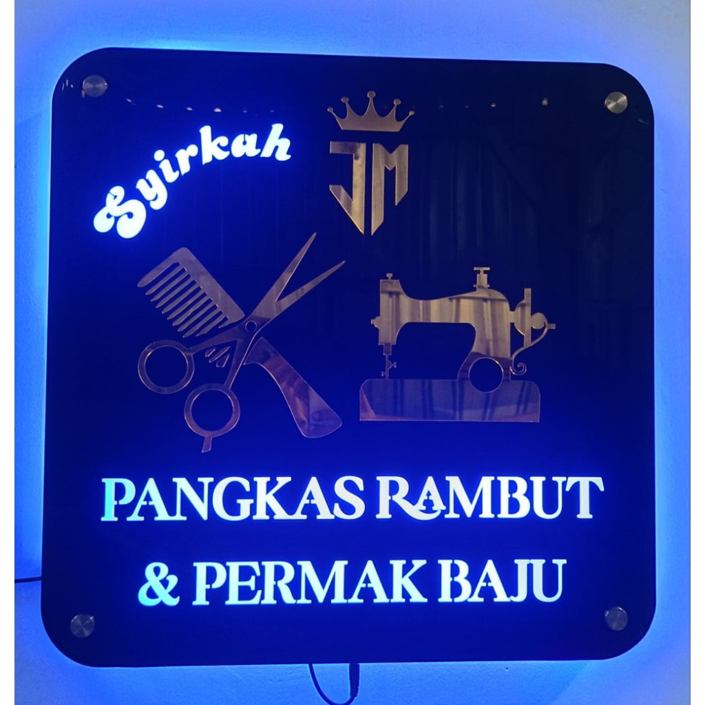 Papan Nama Toko / Usaha Akrilik