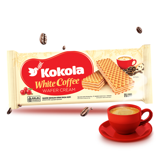 

kokola wafer cream white coffee 110 gram