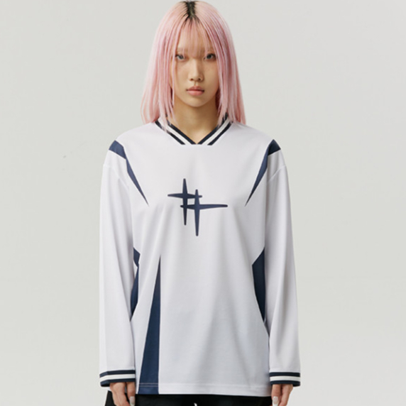 Aland - Romantic Crown - Shining Logo Football Jersey White - Kaos Jersey Lengan Panjang Putih Unise