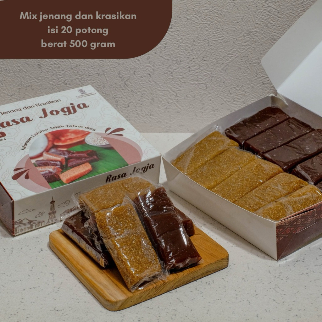 

Jenang Krasikan Rasa Jogja Mix 500 gram isi 20 potong Khas Jogja