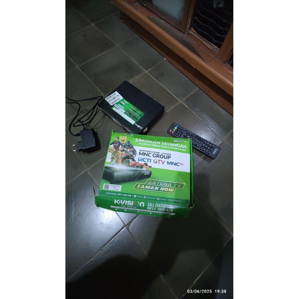 Receiver Parabola K Vision Bromo bekas pakai