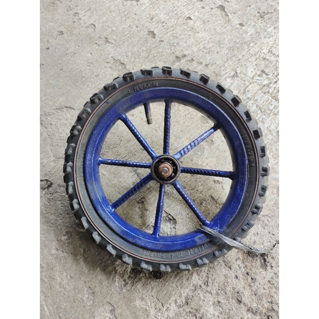 pelk gerobak ukuran 12 an jari jari las baru ban luar seken