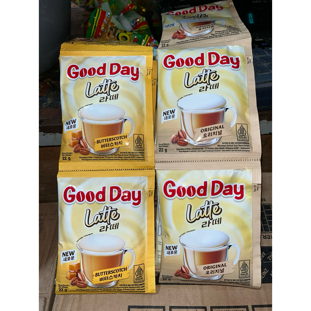 

BARU Good Day Latte Butterscotch dan Original isi 10 pcs