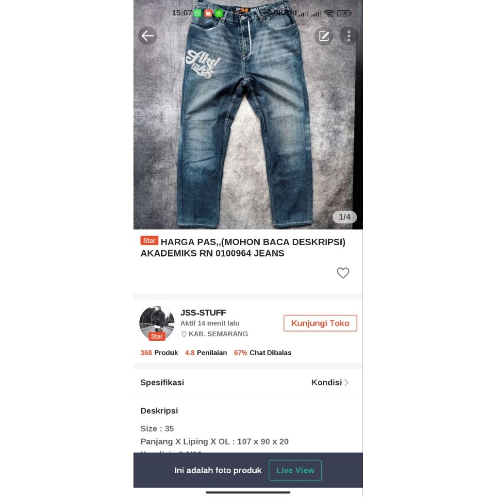 AKADEMIKS JEANS