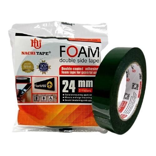 

Nachi Double Foam Sponge Tape 1" Solatip Bolak Balik Doubletape Hijau 24mm 5 meter