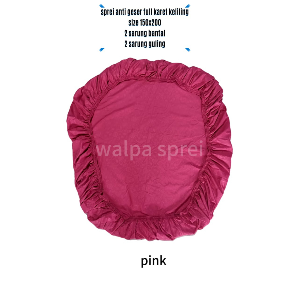 sprei anti geser ukuran 150x200x20/150x200x25/150x200x30 full karet keliling