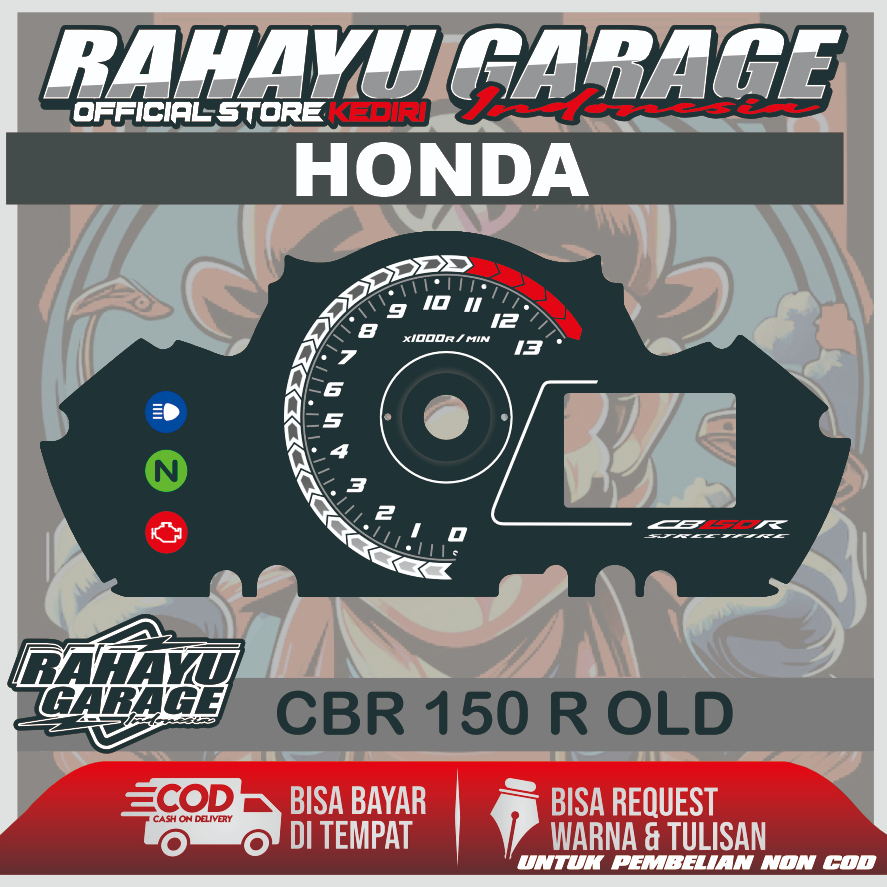 PAPAN SPEEDOMETER CUSTOM HONDA CB150R OLD panel spidometer honda cb150r old