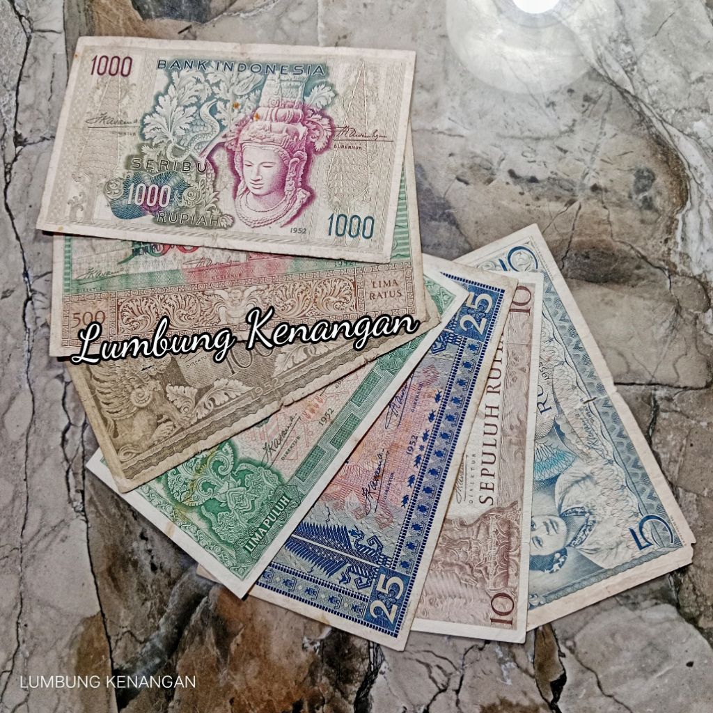 Uang kuno Set Lengkap Seri Budaya Tahun 1952