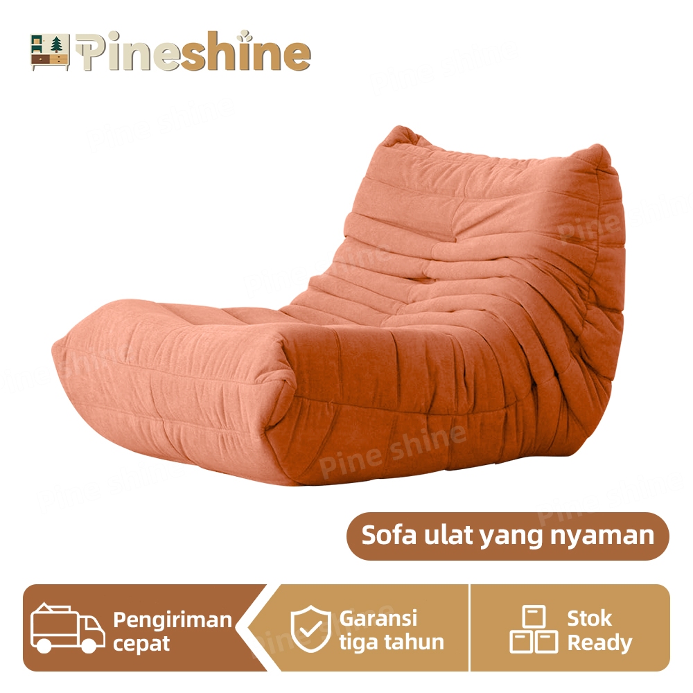 Sofa Ulat/Sofa Tunggal Santai/Sofa Malas/Sofa Siap Pakai/Sofa Estetika Kamar Tidur/Sofa Ruang Tamu