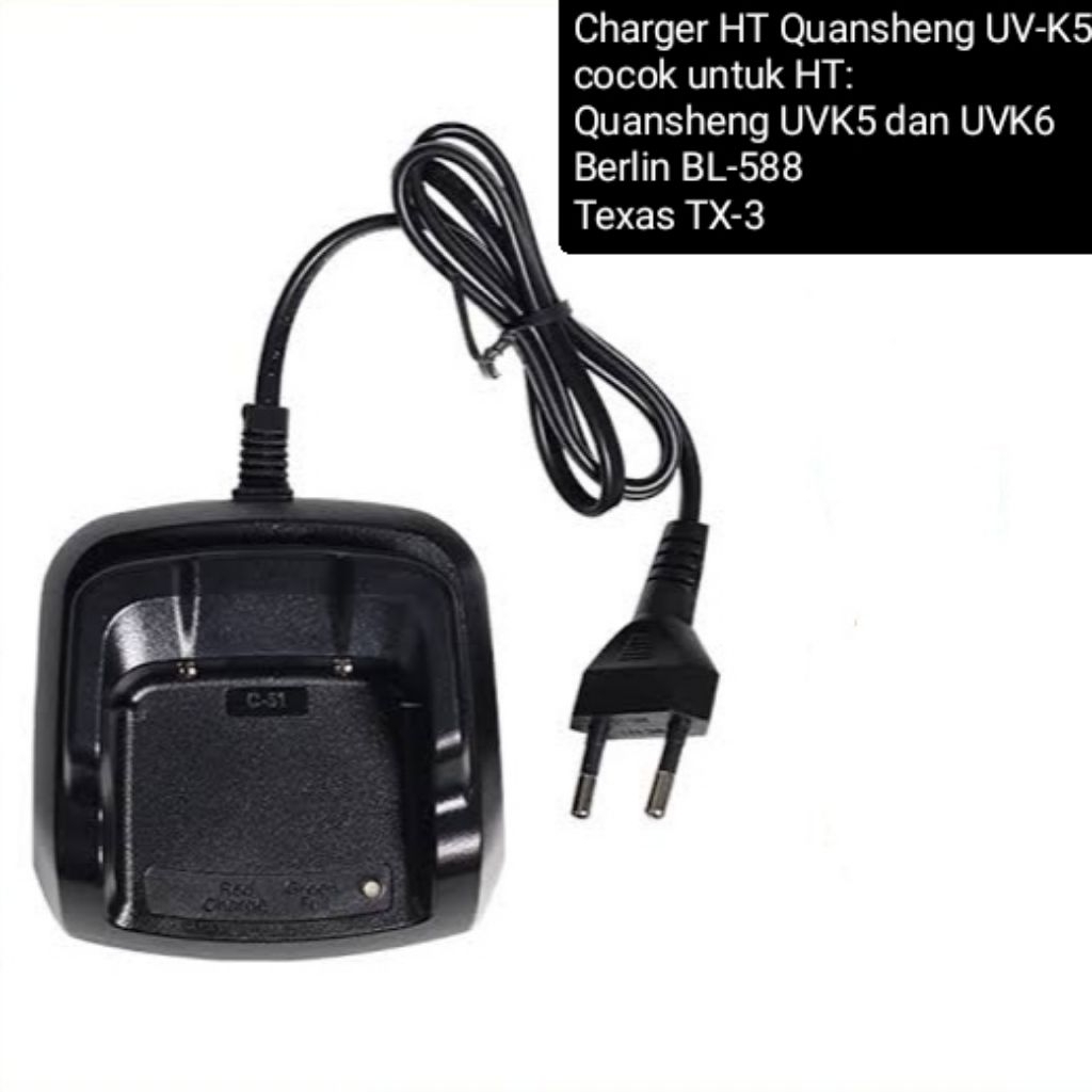 Charger HT Quansheng UV K5 UV K6 Texas T3 Berlin BL 558