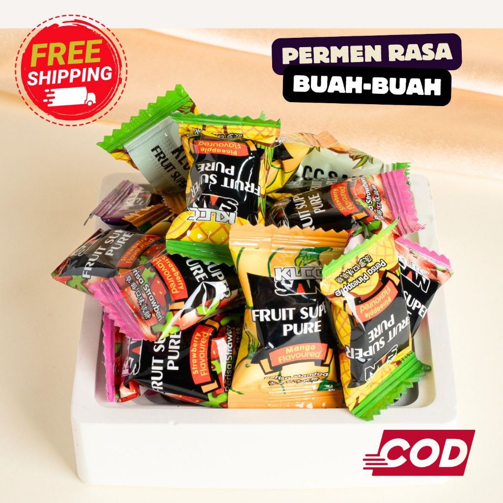 

【HALAL】Permen Buah Lembut Permen Berwarna-warni Permen Rasa Campuran