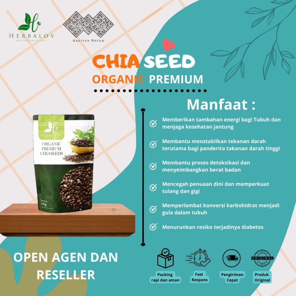 

CHIA SEED ORGANIK HERBALOV MEMBANTU MENURUNKAN BERAT BADAN