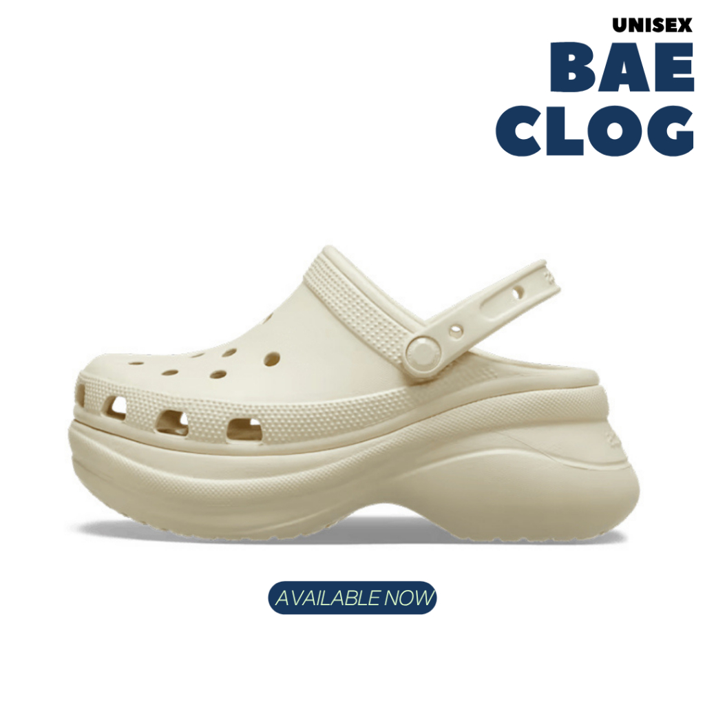 Original Sandal Crocs Dewasa Bae Clog Bone