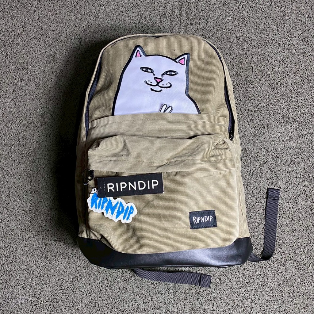 BACKPACK TAS GENDONG RIP N DIP CORDUROY CREAM