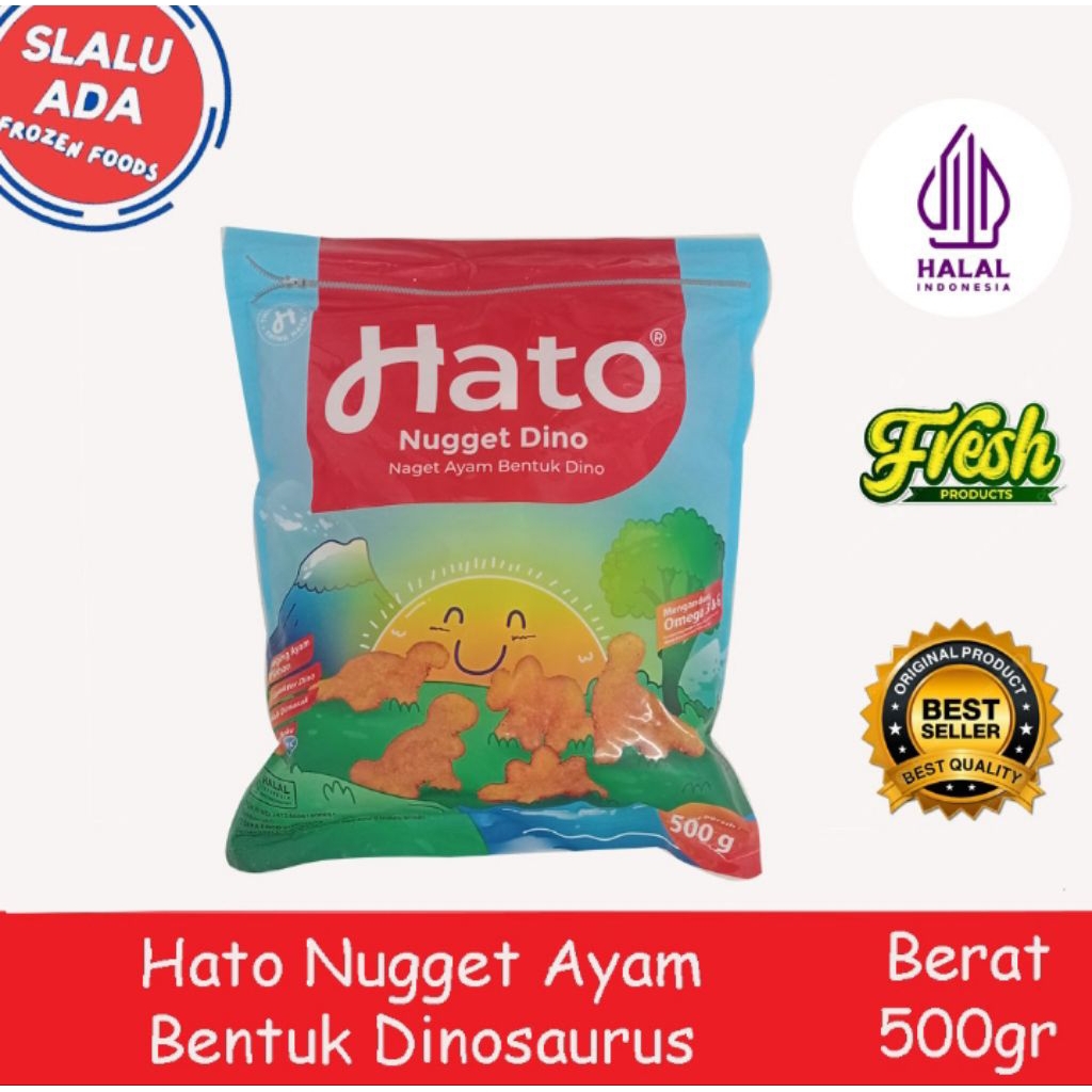 

hato nugget ayam bentuk dinosaurus 500gr [halal]