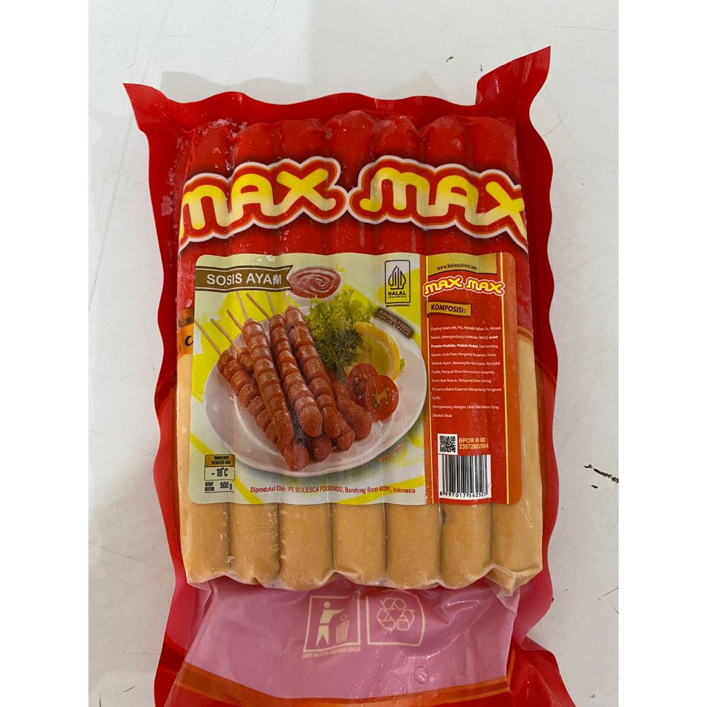

Max Sosis Ayam Isi 15 500gr