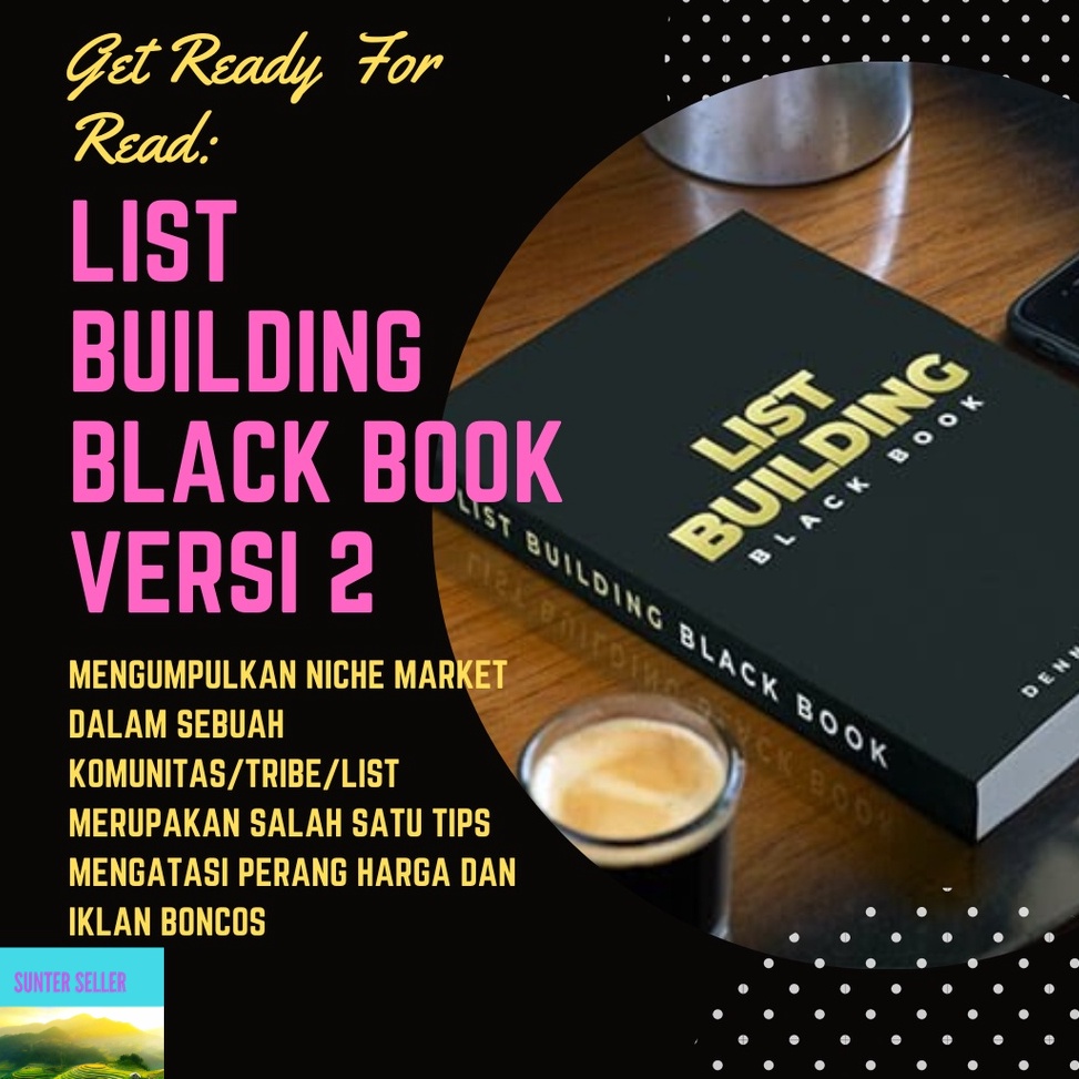 KODE M88D Buku Bisnis List Building Black Book Original Denny Santoso