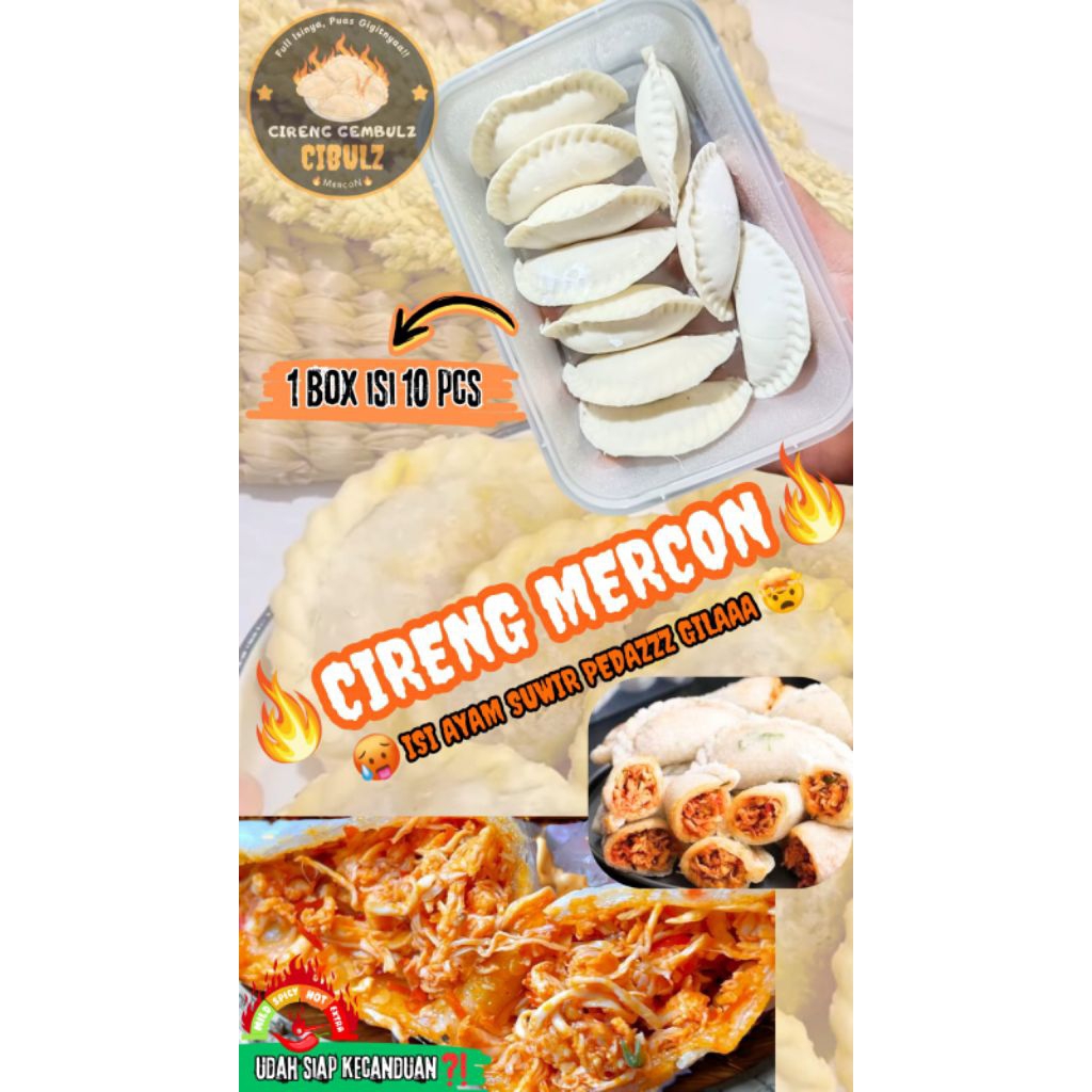 

Cireng ayam suwir mercon