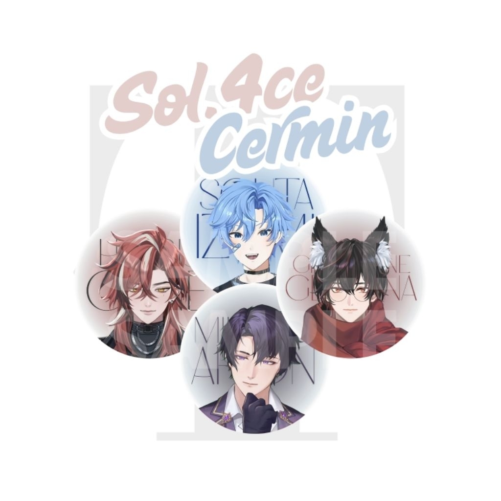 EOS | Handmirror circle (Cermin) Harris Caine, Mikazuki Arion, Gingetsune Gehenna, dan xSouta (Vtube