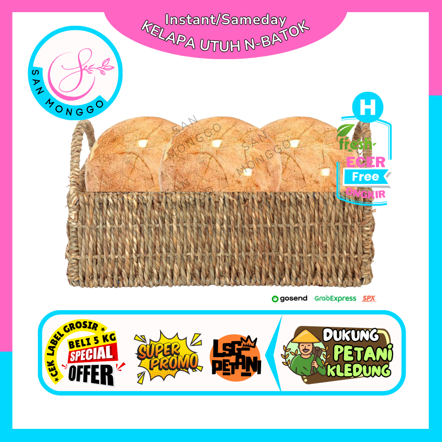 

Tokotenan // Kelapa Utuh Batok / Non Batok -- Sayur Gunung Ecer (H)
