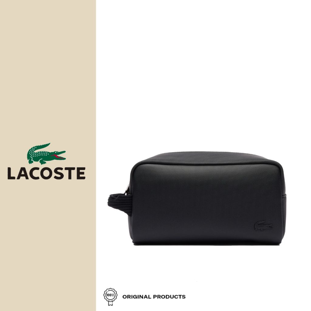 Lacoste Men Clutch Classic Canvas toiletry bag - Black