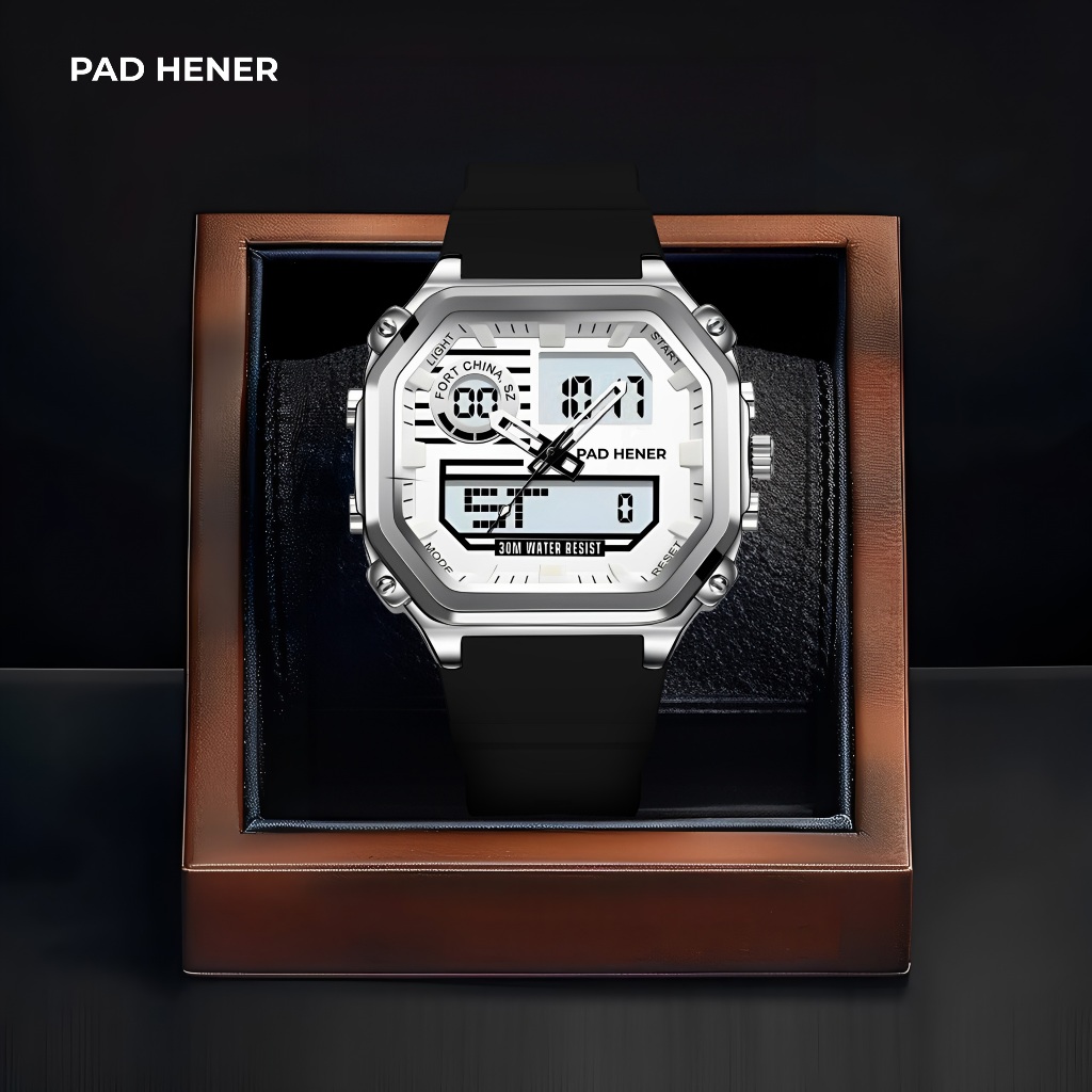 PAD HENER VELOX Jam Tangan Analog Digital Original Alarm Stopwatch Klasik COD