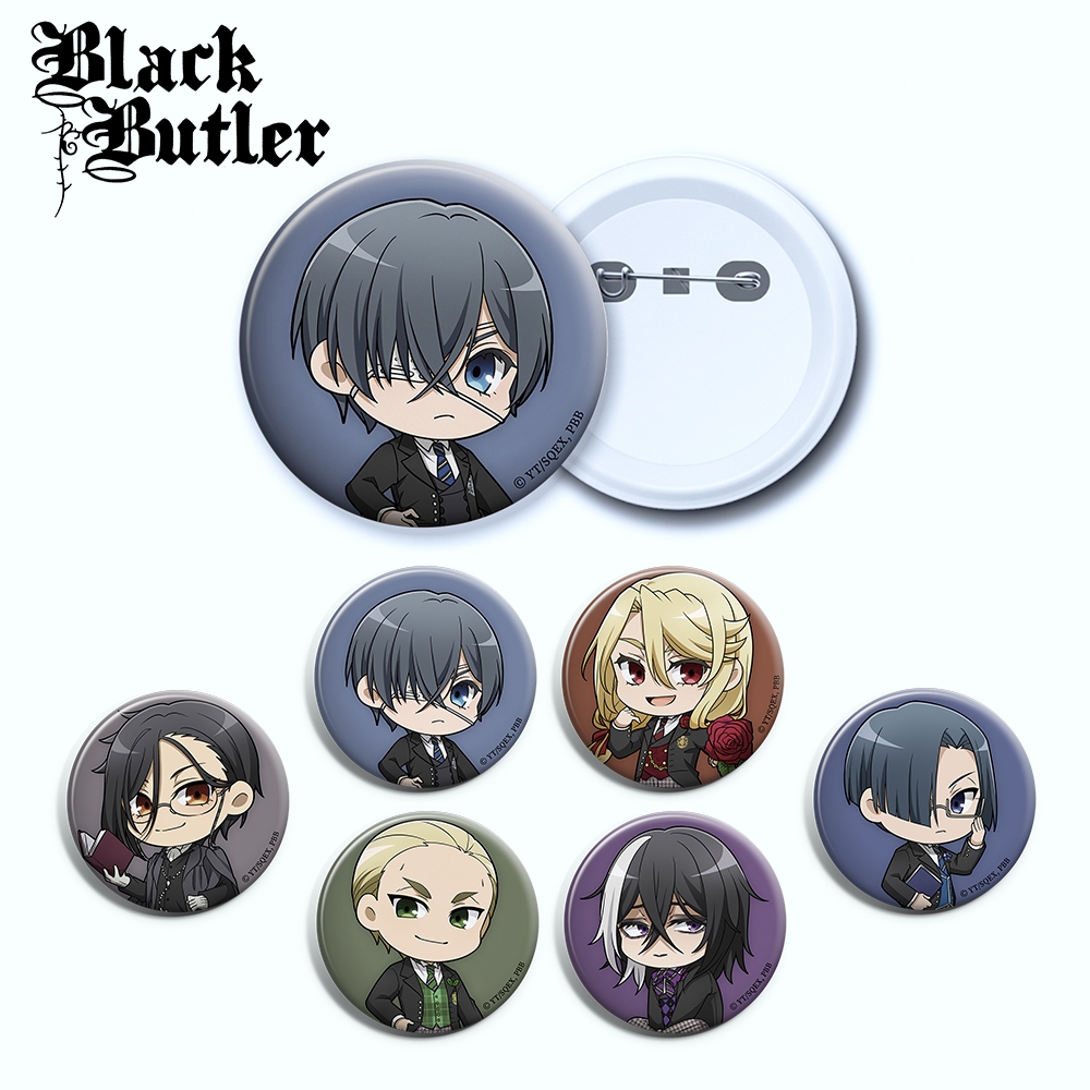 PIN Black Butler Pin Bros Souvenir Kuroshitsuji Ciel - PIN Badge ANIME Black Butler Sebastian