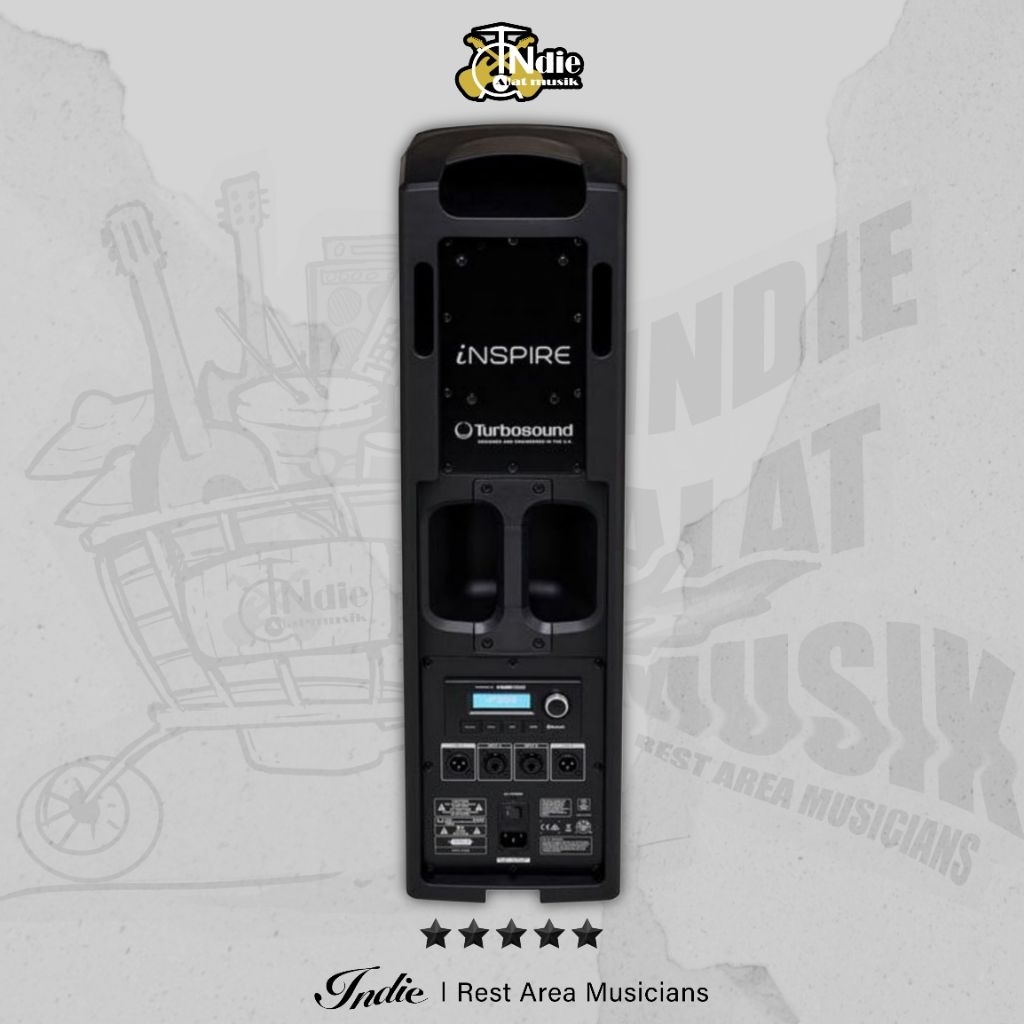 Turbosound IP300 Inspire Column 2 Woofer and 4 Neodinium drivers Loudspeaker with Klark Teknik 600wa