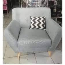KURSI SINGEL RETRO SOFA + BANTAL KERANGKA KAYU JATI